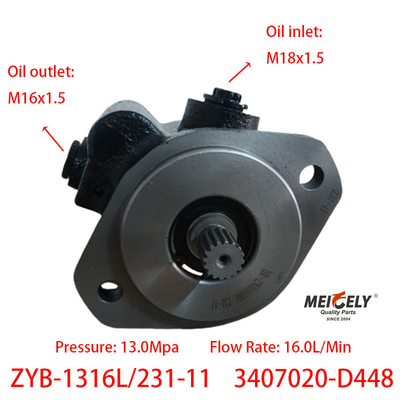 قطعات موتور ZYB-1316L/231-11 پمپ قدرت هدایت Weichai Deutz