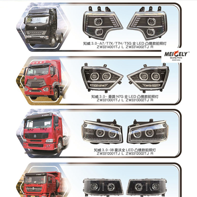 WG9525720025 Sinotruk Haohan N7G چراغ جلو LED برای HOWO