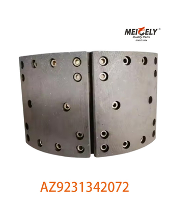 اجسام کفش ترمز نیمه فلزی با عملکرد بالا AZ9231342072 برای SINOTRUK HOWO