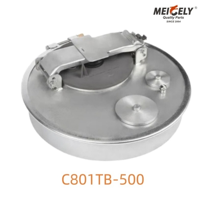 C801TB-500 آهن ریخته شده Hooped Manhole Cover آب بندی ایده آل تانک کامیون
