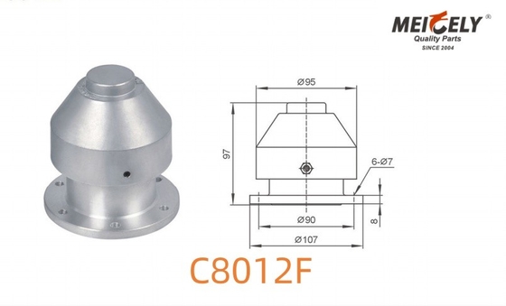 C8012F نوع فلنج بیرونی دریچه باز کننده فولاد ضد زنگ دریچه باز کننده فلوئوریک