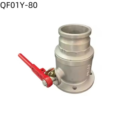 یک طرفه / سه طرفه فلنج بال والف QF01Y-80 DN80 برای کامیون مخزن آب