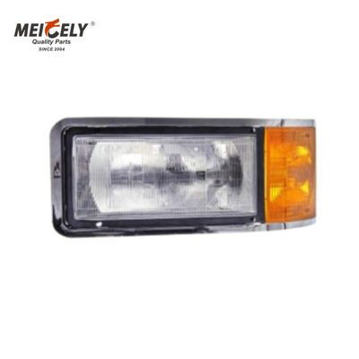 مجموعه چراغ پیشانی استاندارد OEM با لنز پلی کربنات مقاوم به ضربه برای نصب پلگ و پلی در کامیون های سنگین مک