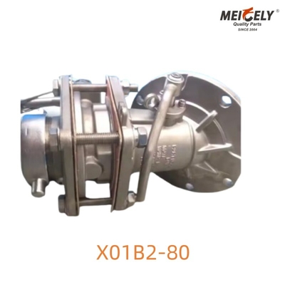 X01B2-80 صاف جریان دریچه پای Ultra Hygienic راه حل برای عملیات کامیون مخزن